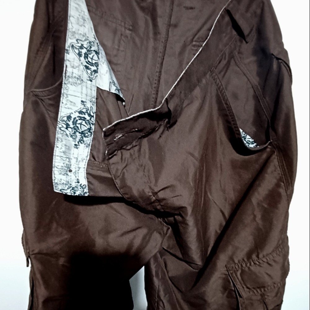 Vintage Outlooks Brown Skate Cargo Shorts Size Men's 36 - Pre-Owned